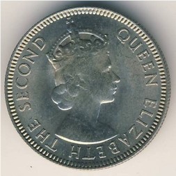 Сейшелы 25 центов 1954 год