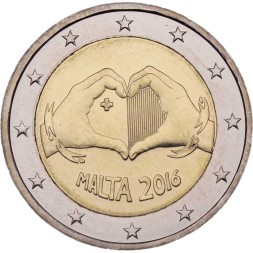 Мальта 2 евро 2016 год - Любовь