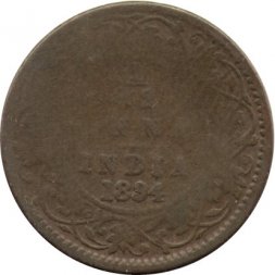 Британская Индия 1/12 анны 1894 год