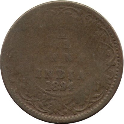 Британская Индия 1/12 анны 1894 год