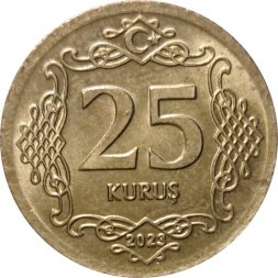 Турция 25 куруш 2023 год