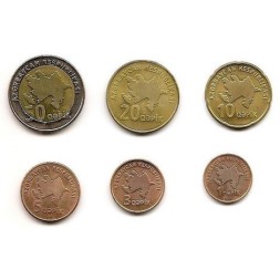 Набор из 6 монет Азербайджан 2006 год - Регулярный выпуск