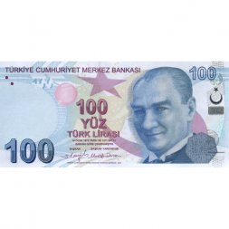 Турция 100 лир 2009 (2022) год - Мустафа Кемаль Ататюрк UNC