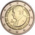 Ватикан 2 евро 2007 год - 80 лет со дня рождения Папы Римского Бенедикта XVI