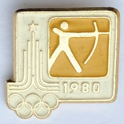 Значок. Олимпиада. Москва 1980. Стрельба из лука