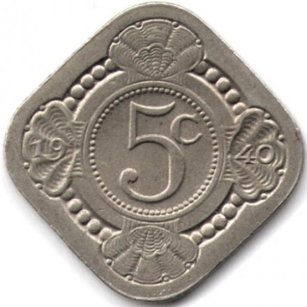 Нидерланды 5 центов 1940 год