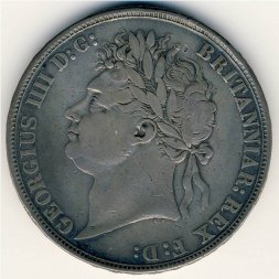 Великобритания 1 крона 1821 год