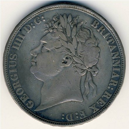 Великобритания 1 крона 1821 год