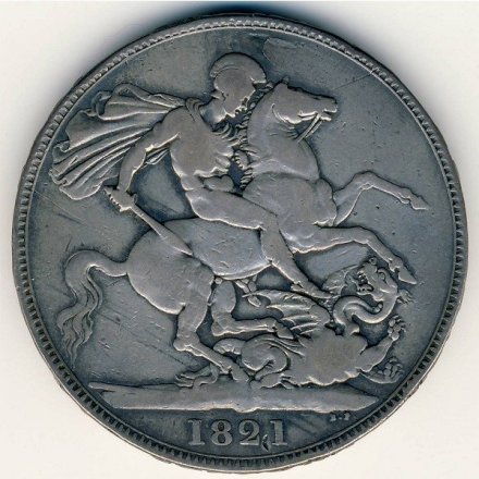 Великобритания 1 крона 1821 год