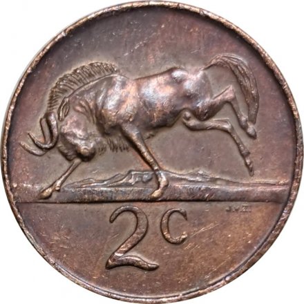 ЮАР 2 цента 1972 год