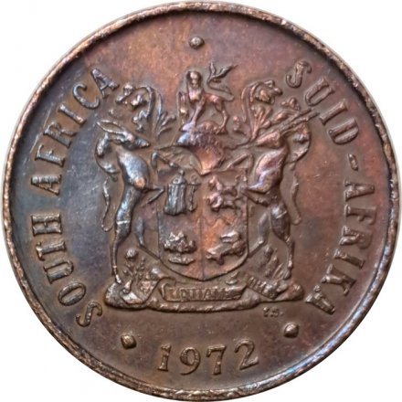 ЮАР 2 цента 1972 год