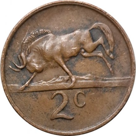 ЮАР 2 цента 1972 год