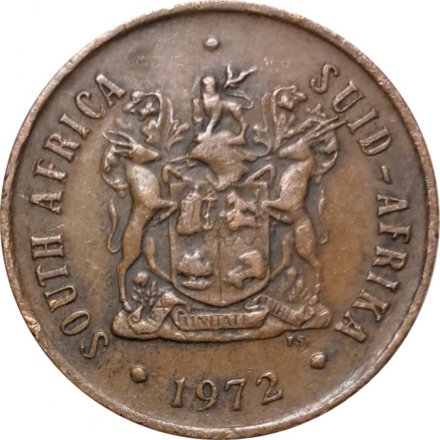 ЮАР 2 цента 1972 год