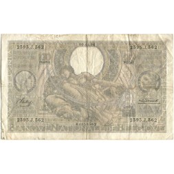 Бельгия 100 франков 1936 год - F+