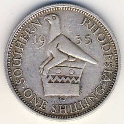 Южная Родезия 1 шиллинг 1935 год