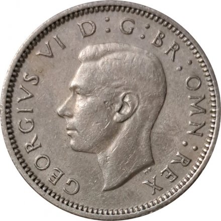 Великобритания 6 пенсов 1950 год - Король Георг VI