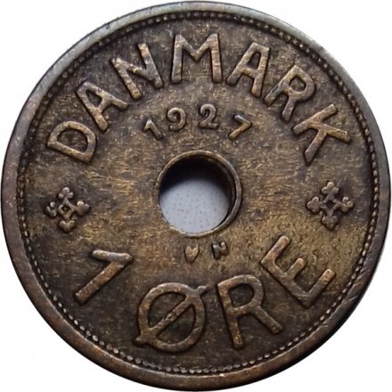 Дания 1 эре 1927 год (N)