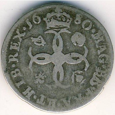 Великобритания 4 пенса 1680 год