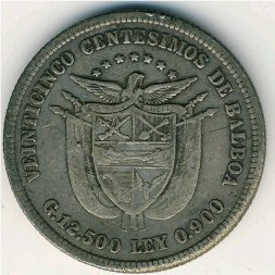 Панама 25 сентесимо 1904 год