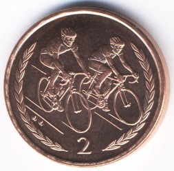 Остров Мэн 2 пенса 1997 год - Велоспорт