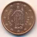 Сан-Марино 2 евроцента 2004 год