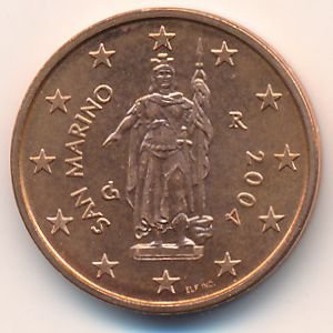 Сан-Марино 2 евроцента 2004 год