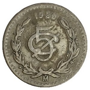 Мексика 5 сентаво 1920 год