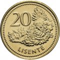 Лесото 20 лисенте 2018 год UNC