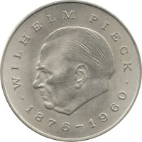 Монета ГДР 20 марок 1972 год - Первый президент ГДР Вильгельм Пик