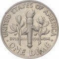 США 1 дайм (10 центов) 1991 год - Франклин Рузвельт (P) 