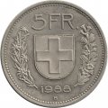 Швейцария 5 франков 1988 год
