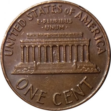 США 1 цент 1969 год - Авраам Линкольн (S)