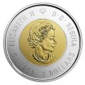 Канада 2 доллара 2019 год - 75 лет высадке союзников в Нормандии (цветная)