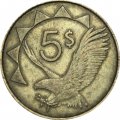 Намибия 5 долларов 2012 год - Орлан-белохвост