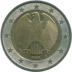 Германия 2 евро 2002 год (A)