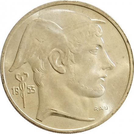 Бельгия 20 франков 1953 год BELGIE - VF