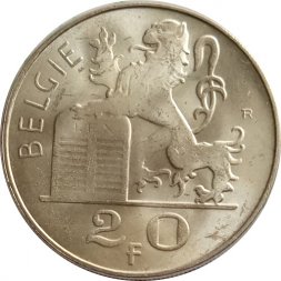 Бельгия 20 франков 1953 год BELGIE - VF