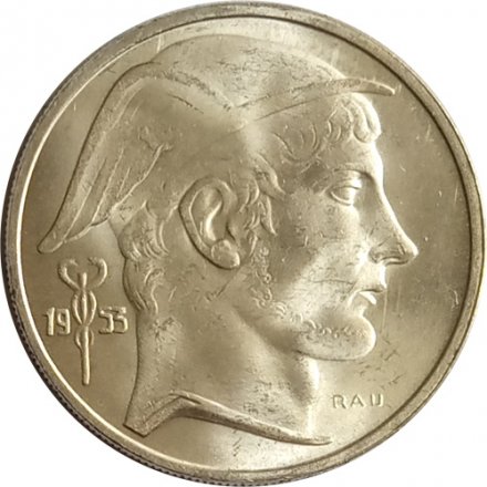Бельгия 20 франков 1953 год BELGIE - VF