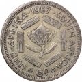 ЮАР 6 пенсов 1957 год