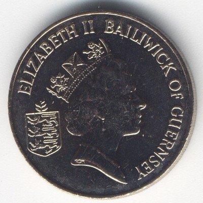 Гернси 10 пенсов 1990 год