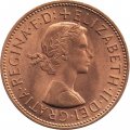 Великобритания 1 пенни 1967 год UNC