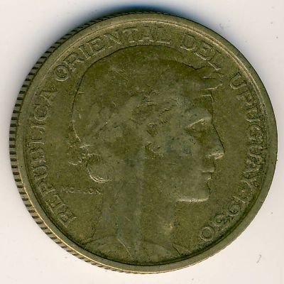 Уругвай 10 сентесимо 1930 год