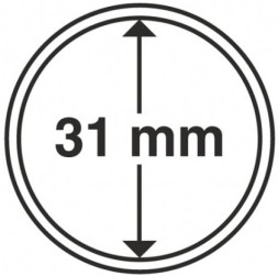 Капсула для хранения монет диаметром 31 мм (Германия)