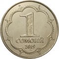 Таджикистан 1 сомони 2019 год