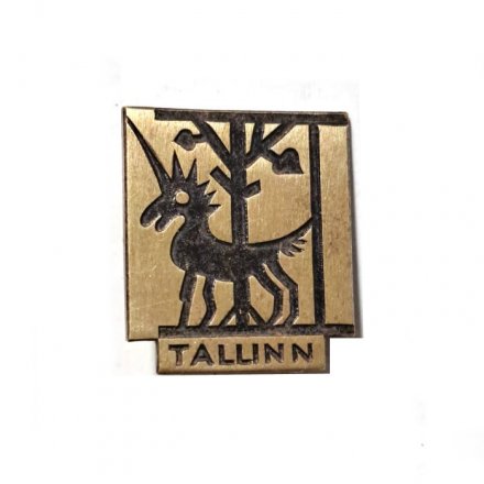 Значок Таллин. Tallinn, тяжелый