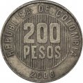 Колумбия 200 песо 2008 год - Национальный орнамент