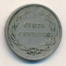 Эквадор 5 сентаво 1909 год