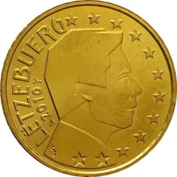 Люксембург 50 евроцентов 2010 год - Великий герцог Люксембурга Анри