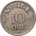 Норвегия 10 эре 1951 год