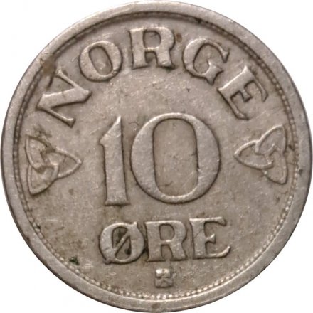 Норвегия 10 эре 1951 год